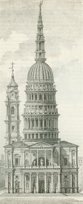 Giuseppe Barberis Basilica E Cupola Di San Gaudenzio in Novara 1890 Fine Art Print