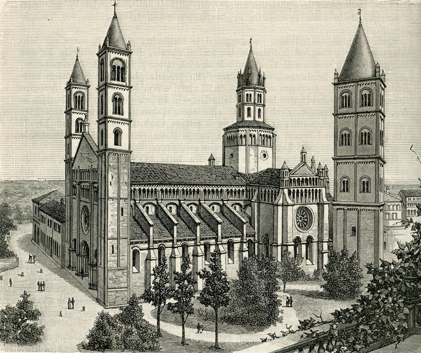 Giuseppe Barberis Basilica Di Sant’andrea in Vercelli 1890 Fine Art Print