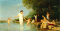Albrecht Anker Bathers 1865 Fine Art Print