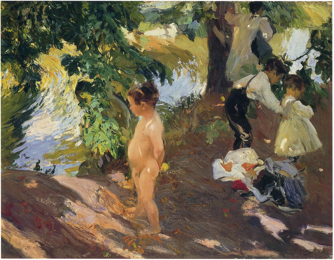Joaquín Sorolla Bathing at La Granja 1907 Fine Art Print