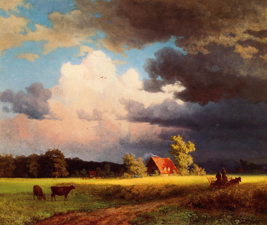 Albert Bierstadt Bavarian Landscape 1850 Fine Art Print