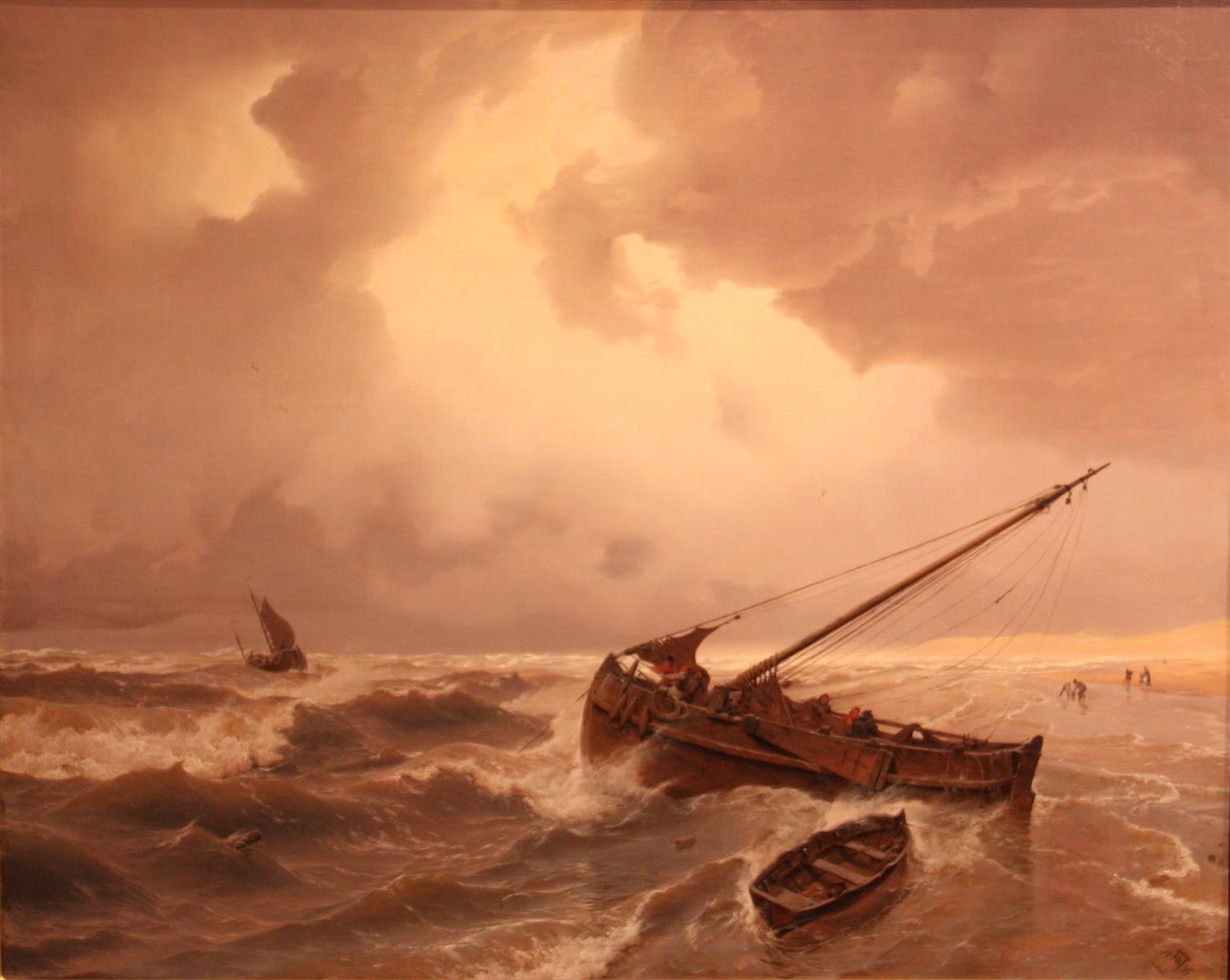 Andreas Achenbach Scheveningen Beach 1835 Fine Art Print