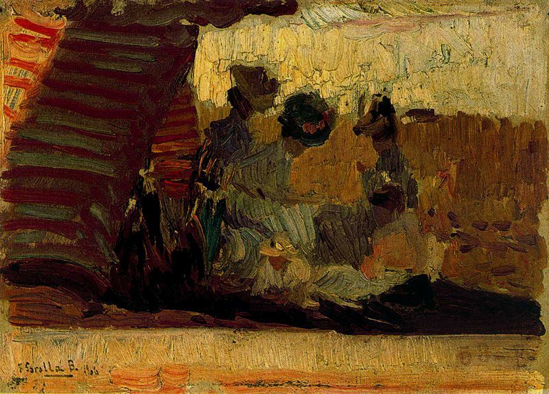 Joaquín Sorolla Beach of Biarritz 1906 Fine Art Print