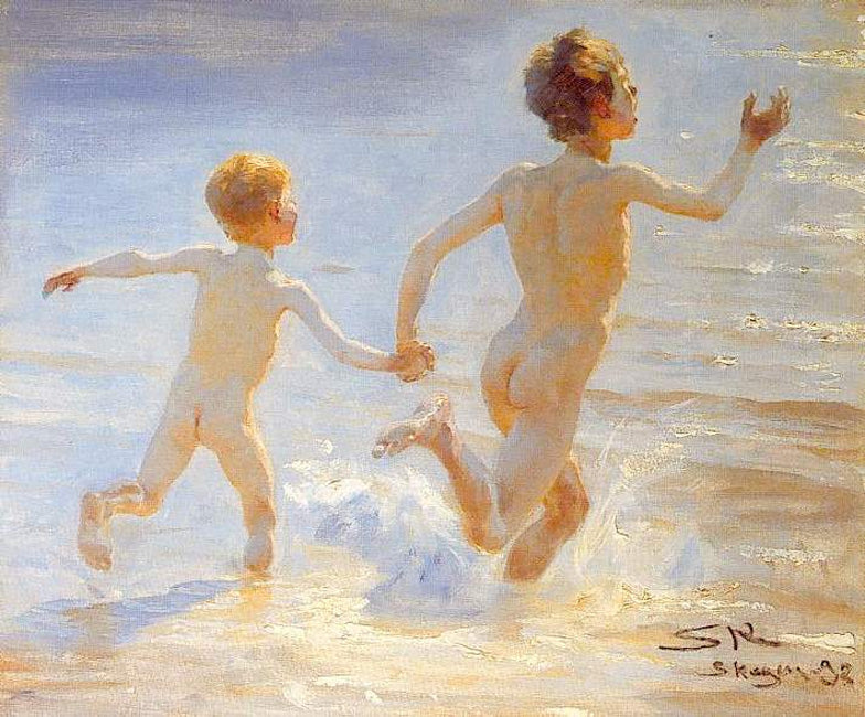 Peder Severin Kroyer Beach of Skagen 1892 Fine Art Print