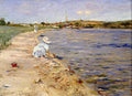 William Merritt Chase Beach Scene - Morning at Canoe Place 1896 Fine Art Print