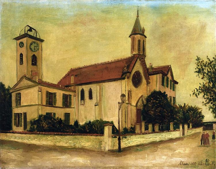 Maurice Utrillo Beaulieu Church 1916 Fine Art Print