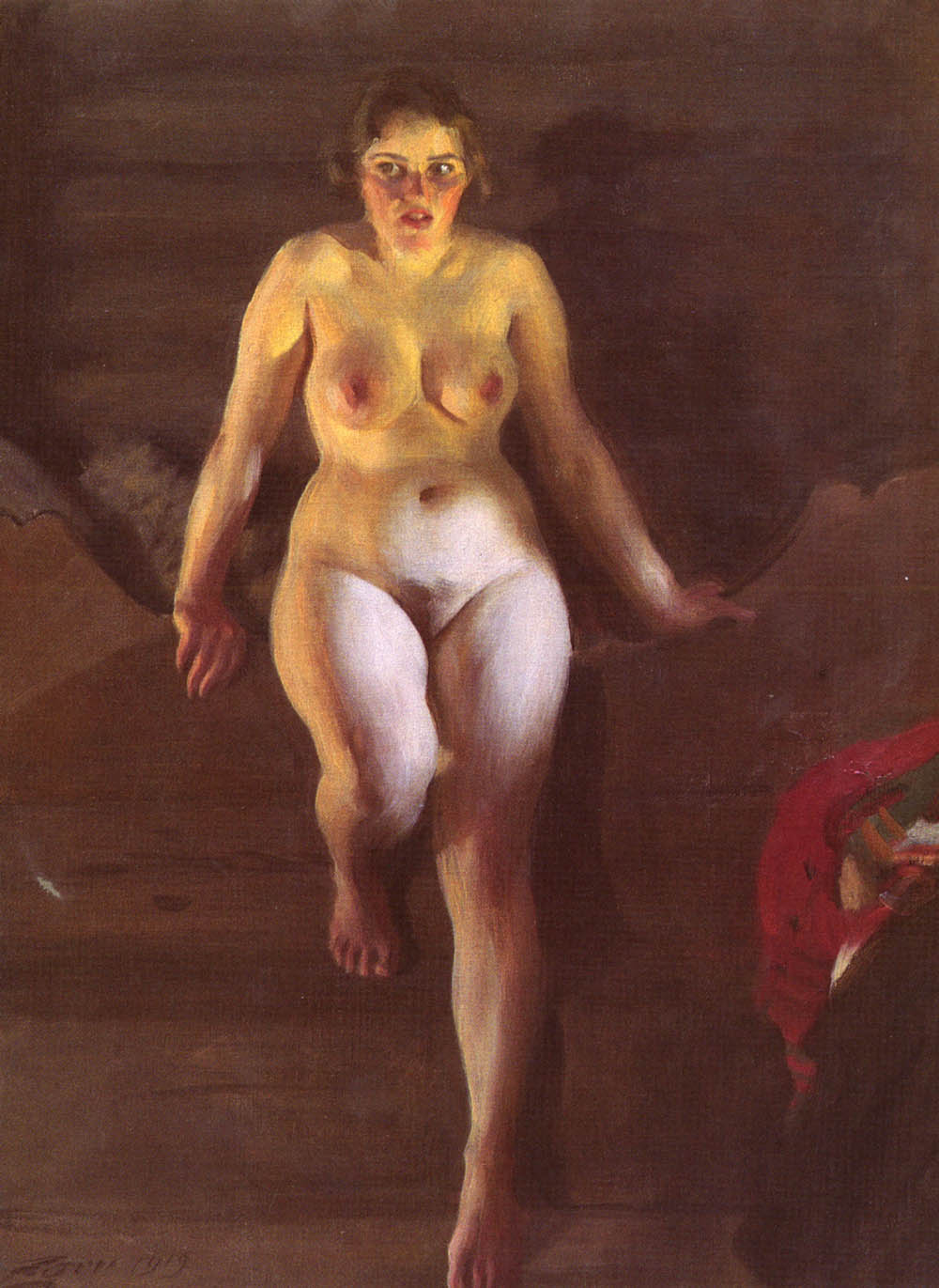 Anders Zorn Bed on the Loft 1919 Fine Art Print