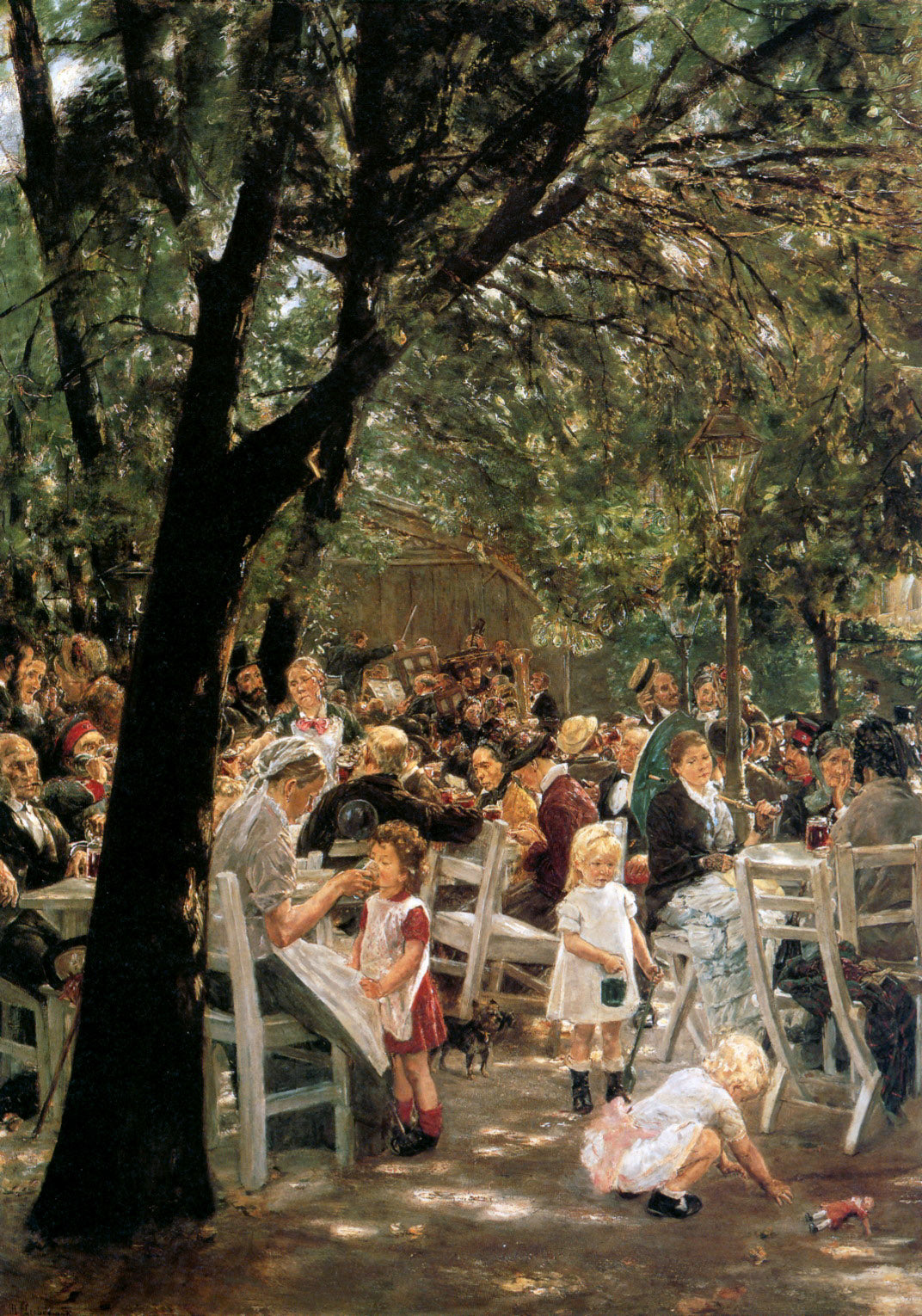 Max Liebermann Beer Garden in Munich 1884 Fine Art Print