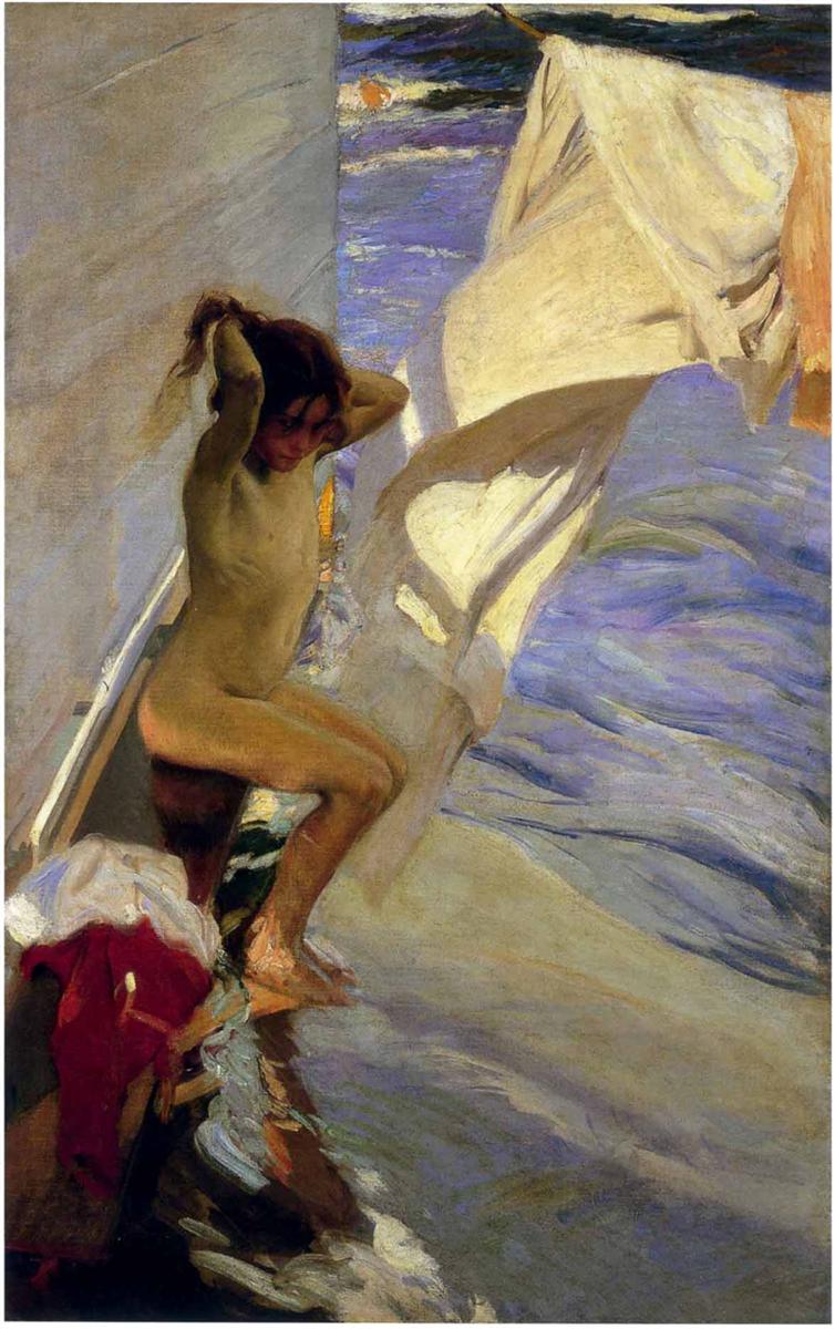 Joaquín Sorolla Before the Bath 1909 Fine Art Print