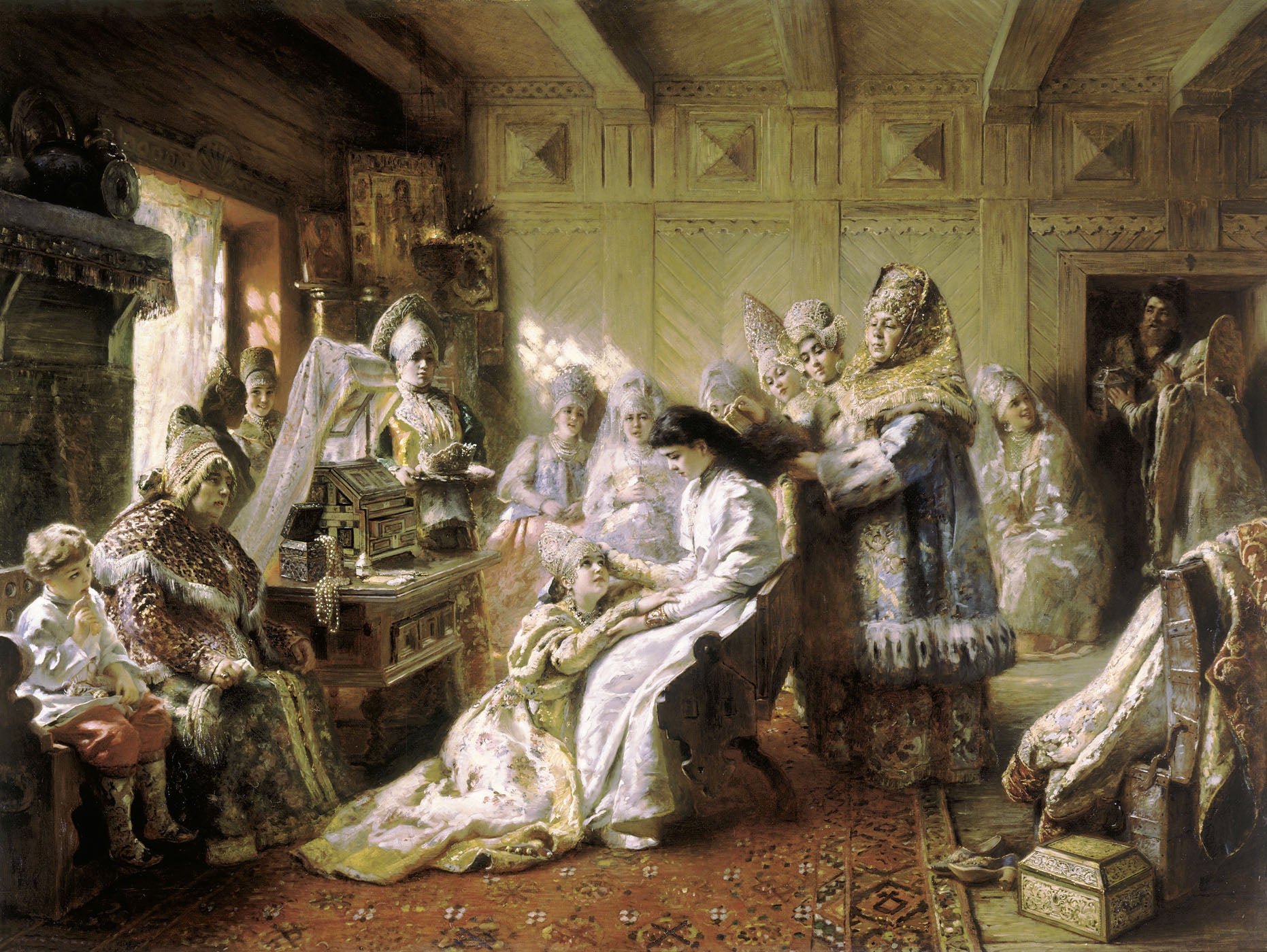 Konstantin Makovsky Before the Wedding 1890 Fine Art Print