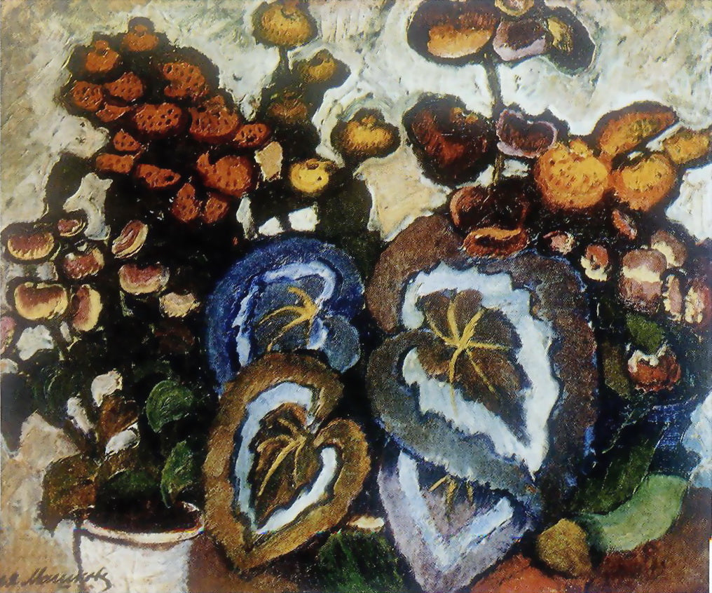 Ilya Mashkov Begonias 1909 Fine Art Print