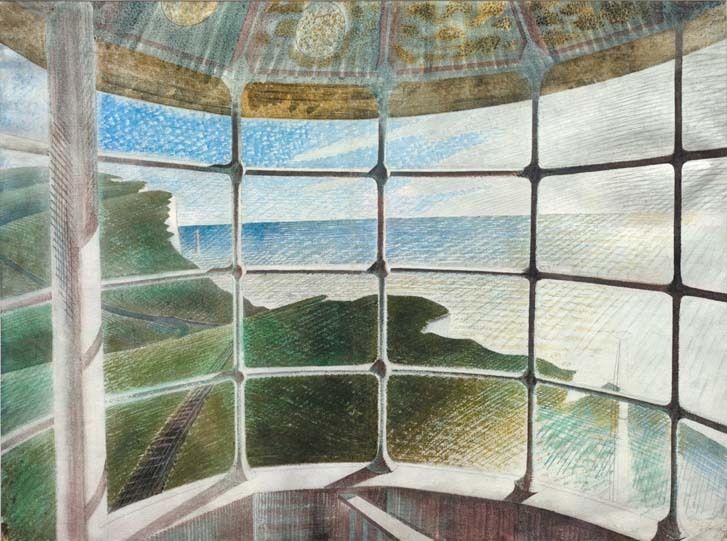 Eric Ravilious Belle Tout Lighthouse Beachy Head 1939 Fine Art Print