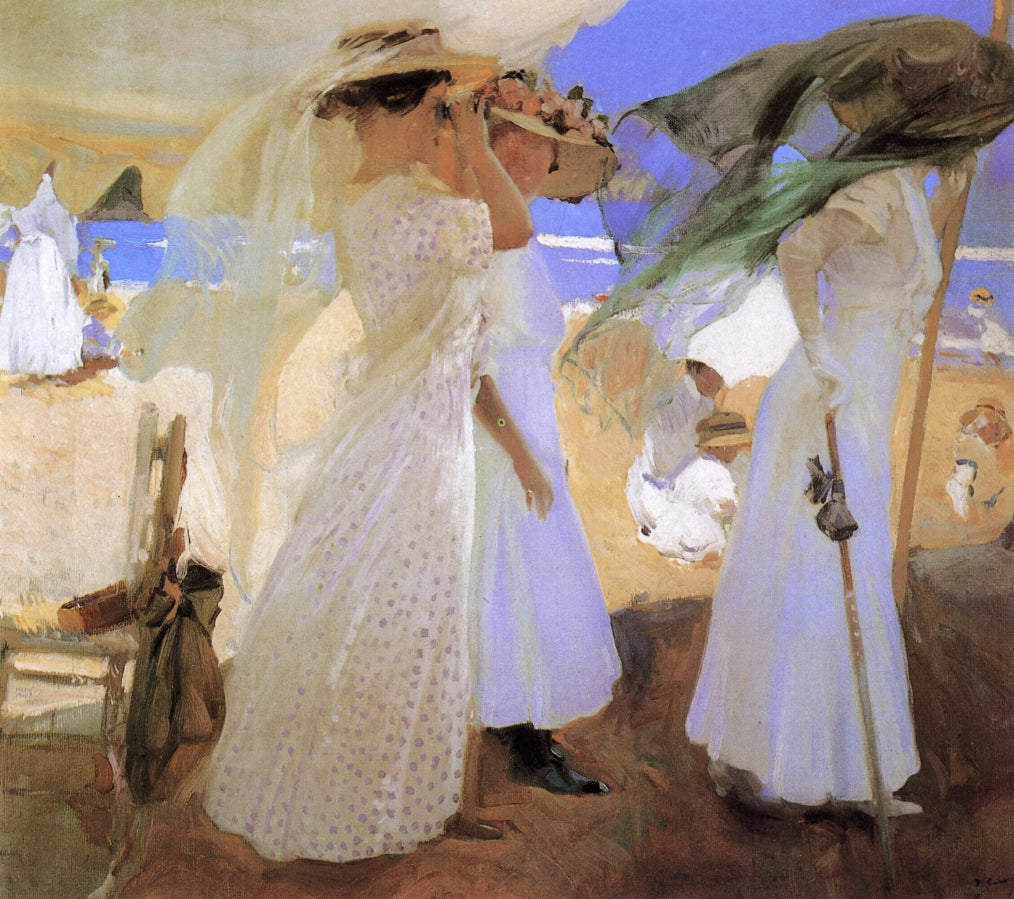 Joaquín Sorolla Beneath the Canopy 1910 Fine Art Print