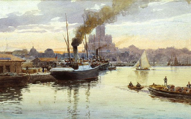 Albert Benois Port 1895 Fine Art Print