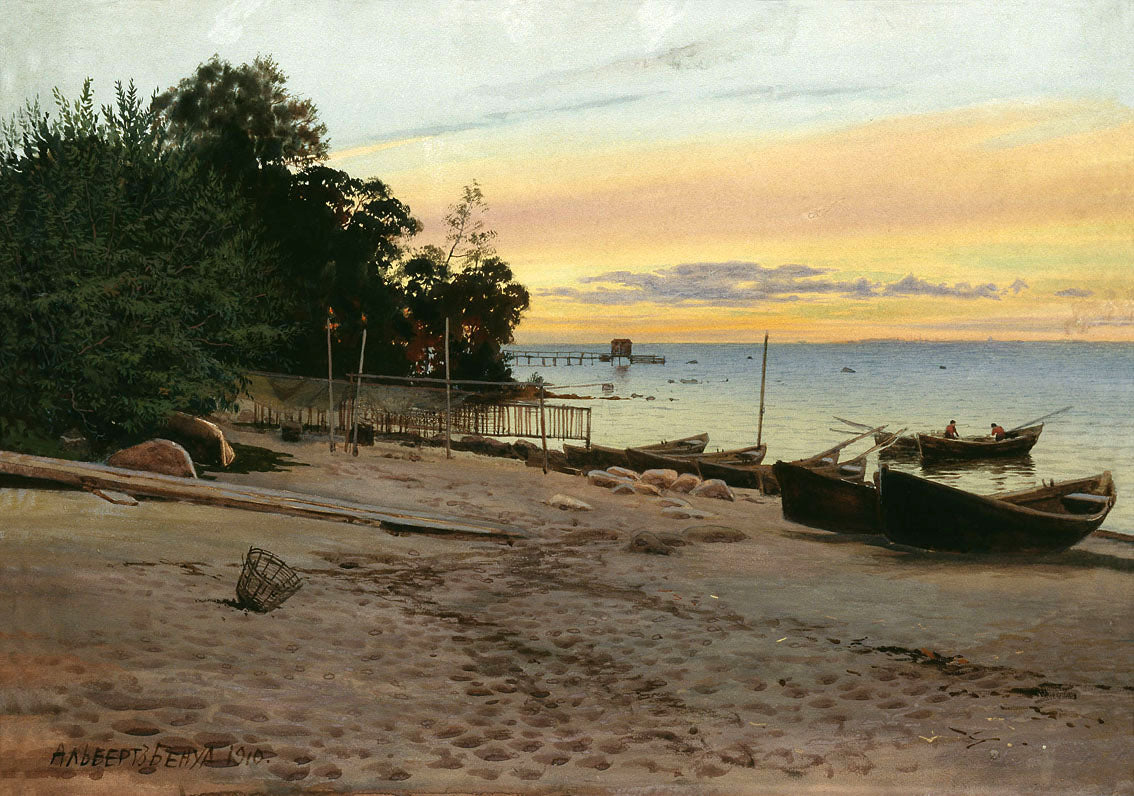 Albert Benois The Evening at the Seashore 1910 Fine Art Print