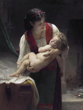 William-Adolphe Bouguereau Lullaby (Bedtime) 1873 Fine Art Print