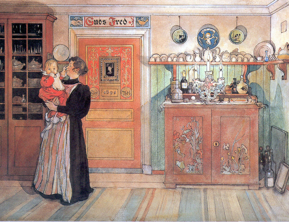 Carl Larsson Between Christmas and New Aсo 1896 Fine Art Print