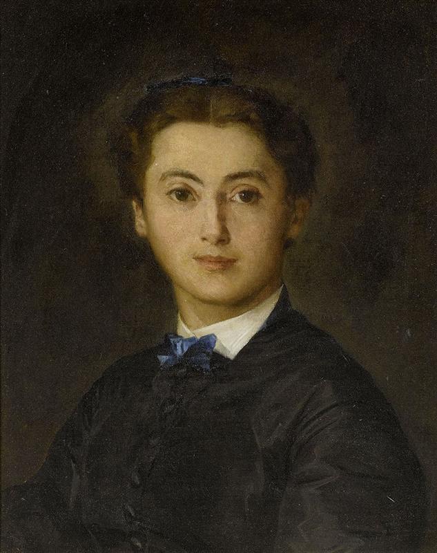 Albrecht Anker Portrait of Therese von Wyttenbach-von Fischer 1869 Fine Art Print