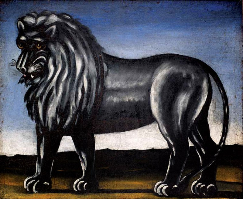 Niko Pirosmani Black Lion 1905 Fine Art Print