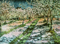 Nikolay Bogdanov Belsky Bloomy Apple Garden 1936 Fine Art Print