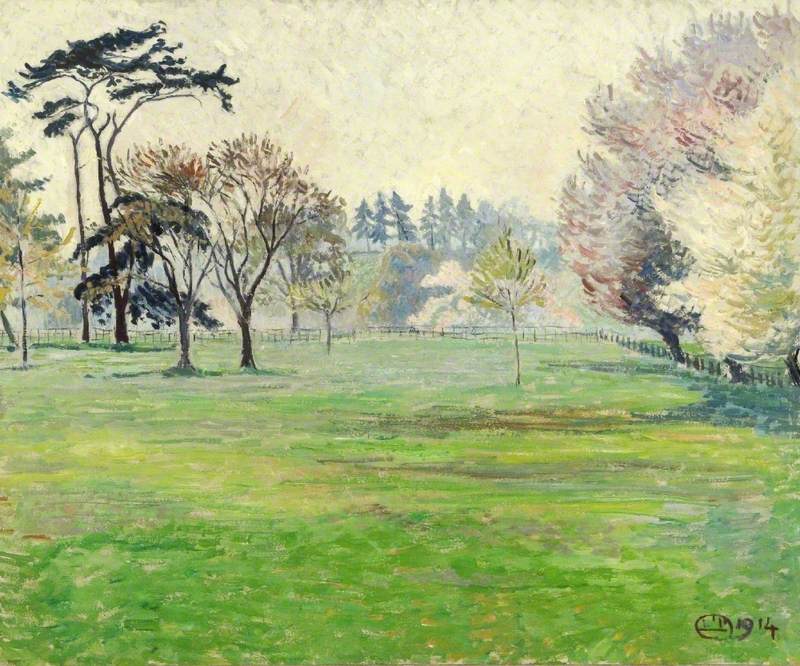 Lucien Pissarro Blossom, Sun and Mist, Chipperfield, Hertfordshire 1914 Fine Art Print