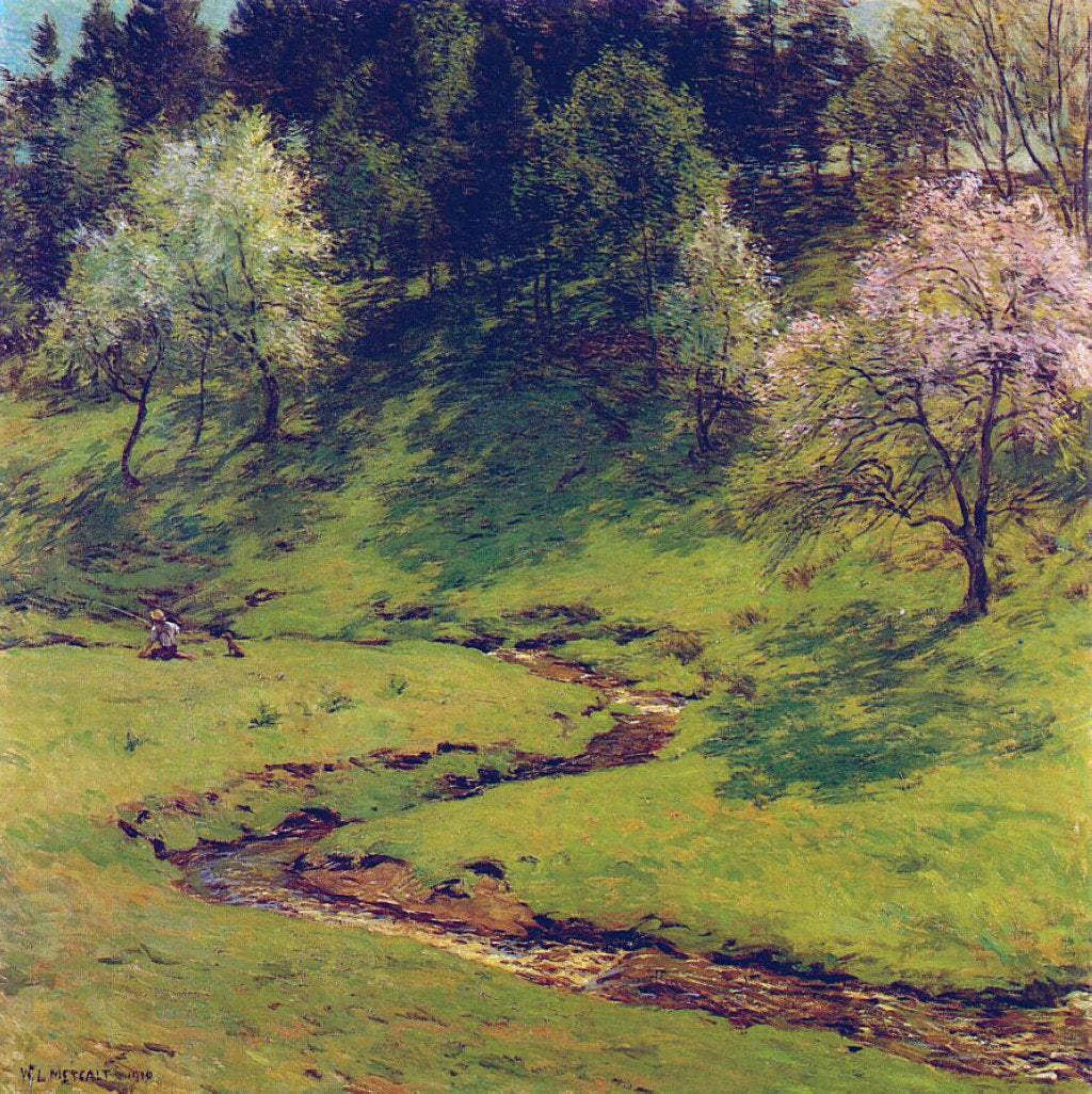 Willard Metcalf Blossom Time 1910 Fine Art Print
