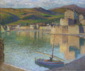 Henri Martin Blue Boat in Port Collioure 1902 Fine Art Print