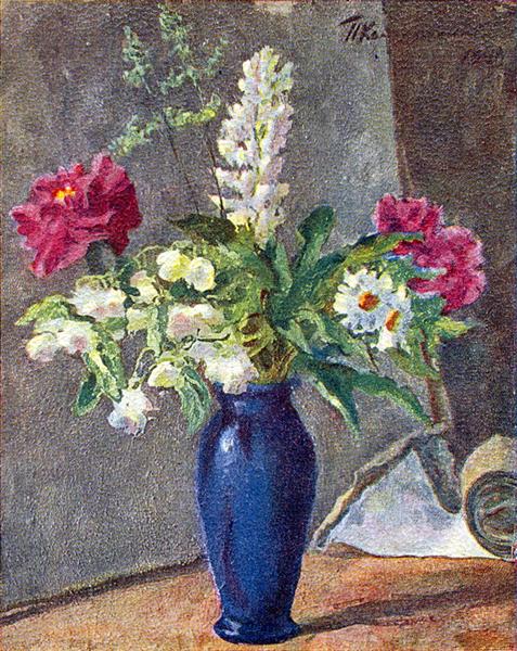 Pyotr Konchalovsky Blue Vase 1949 Fine Art Print