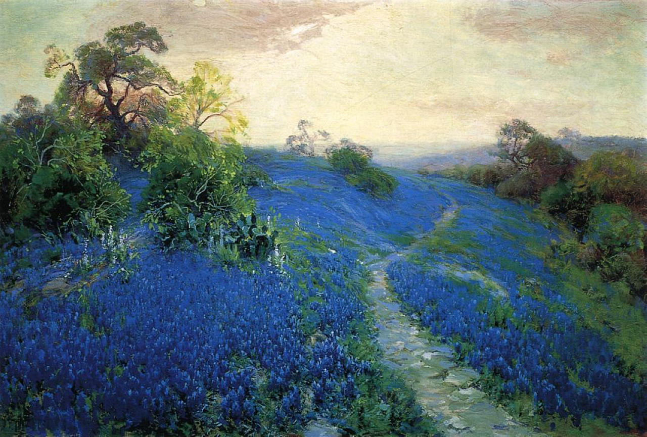 Robert Julian Onderdonk Bluebonnet Field 1912 Fine Art Print