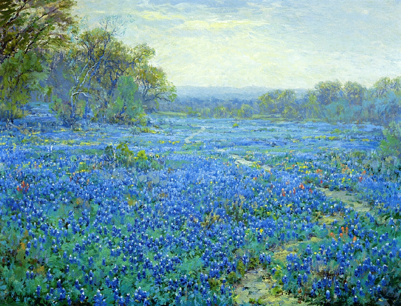Robert Julian Onderdonk Bluebonnet Scene #2 1921 Fine Art Print