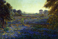 Robert Julian Onderdonk Bluebonnets at Late Afternoon, near La Grange 1918 Fine Art Print
