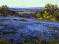 Robert Julian Onderdonk Bluebonnets, Late Afternoon, North of San Antonio 1920 Fine Art Print