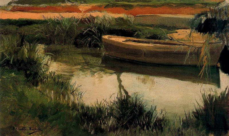 Joaquín Sorolla Boat in Albufera 1908 Fine Art Print
