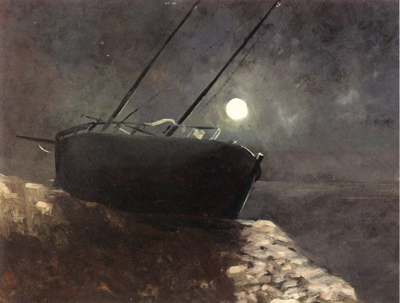 Odilon Redon Boat in the Moonlight 1898 Fine Art Print