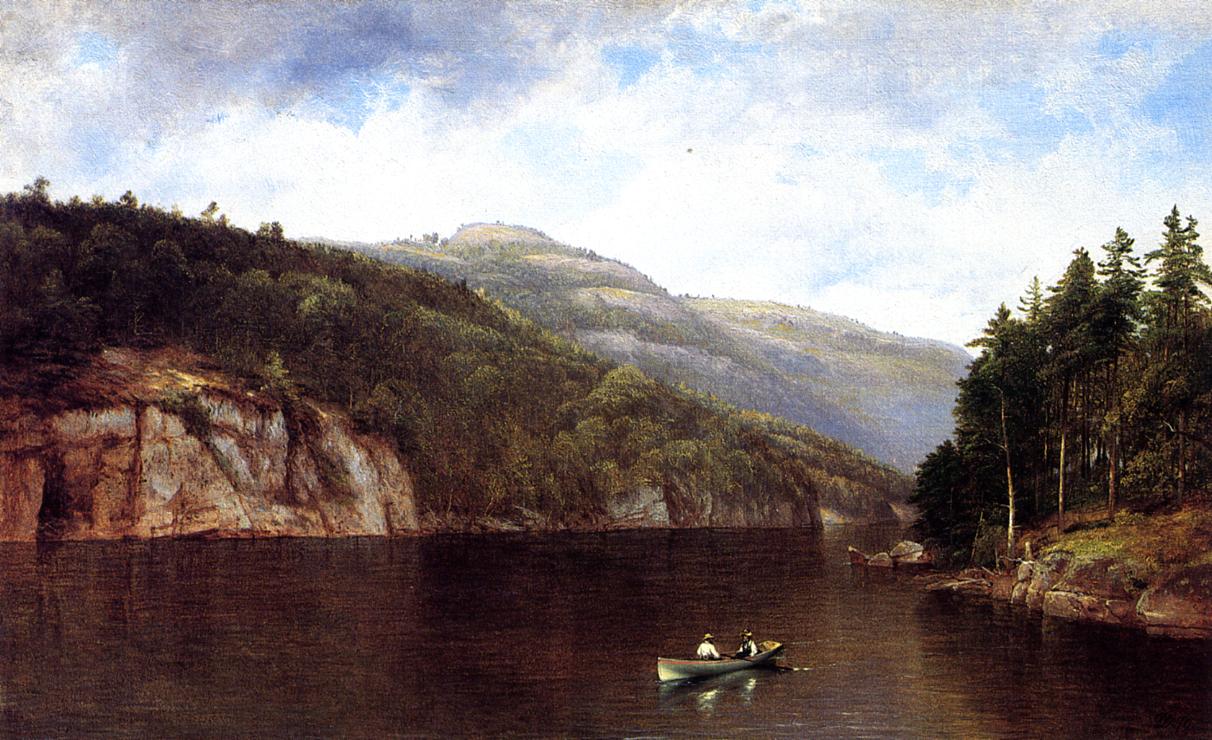 David Johnson Boating on Lake George 1870 Fine Art Print