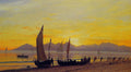 Albert Bierstadt Boats Ashore at Sunset 1857 Fine Art Print