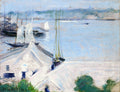 John Henry Twachtman Boats at Anchor 1900 Fine Art Print