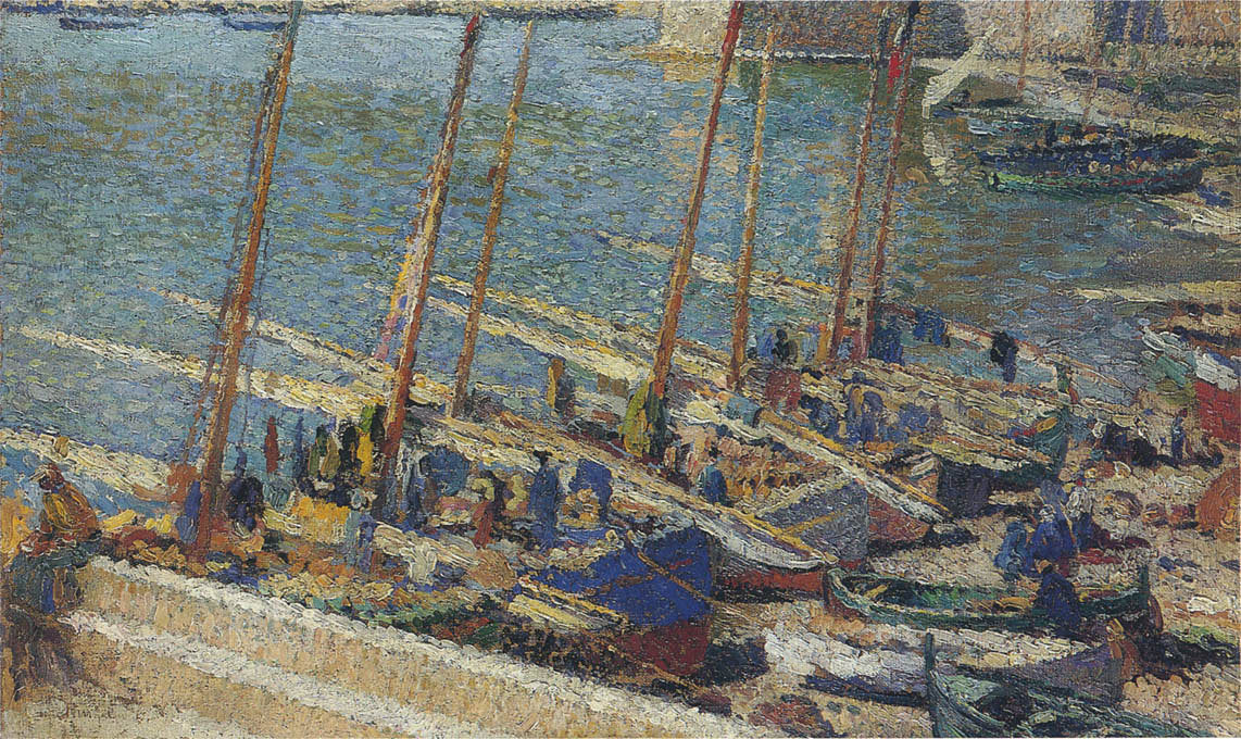 Henri Martin Boats in Port Collioure #2 1928 Fine Art Print