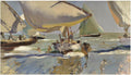 Joaquín Sorolla Boats on the beach 1909 Fine Art Print