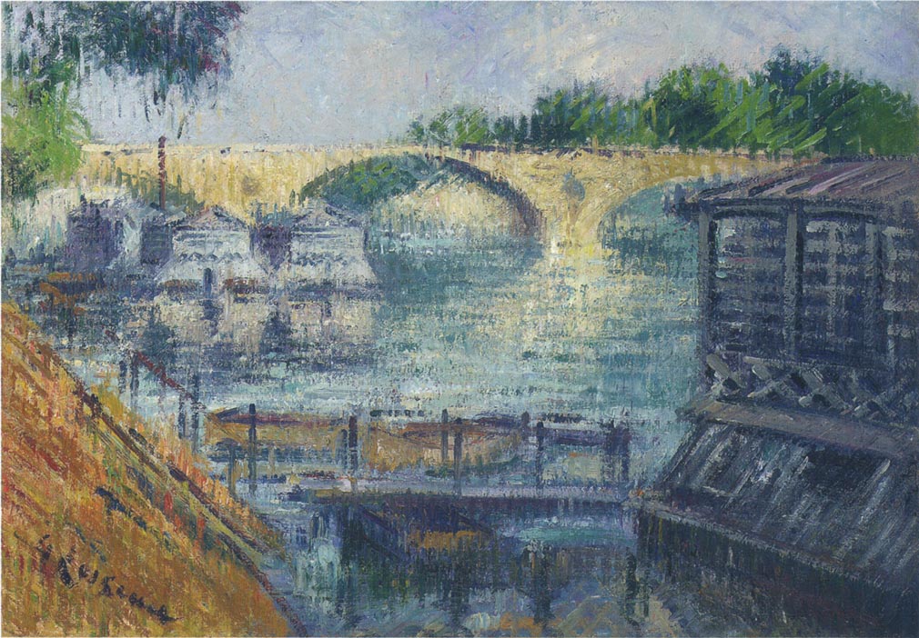 Gustave Loiseau Boats on the Seine 1929 Fine Art Print