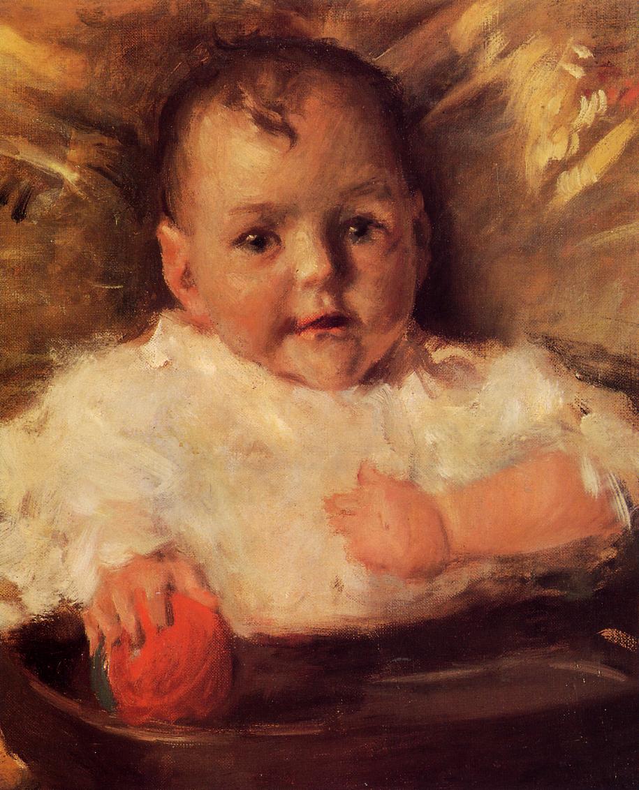 William Merritt Chase Bobbie, A Portrait Sketch 1899 Fine Art Print