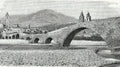 Giuseppe Barberis Antico Ponte in Pietra Sulla Trebbia 1890 Fine Art Print