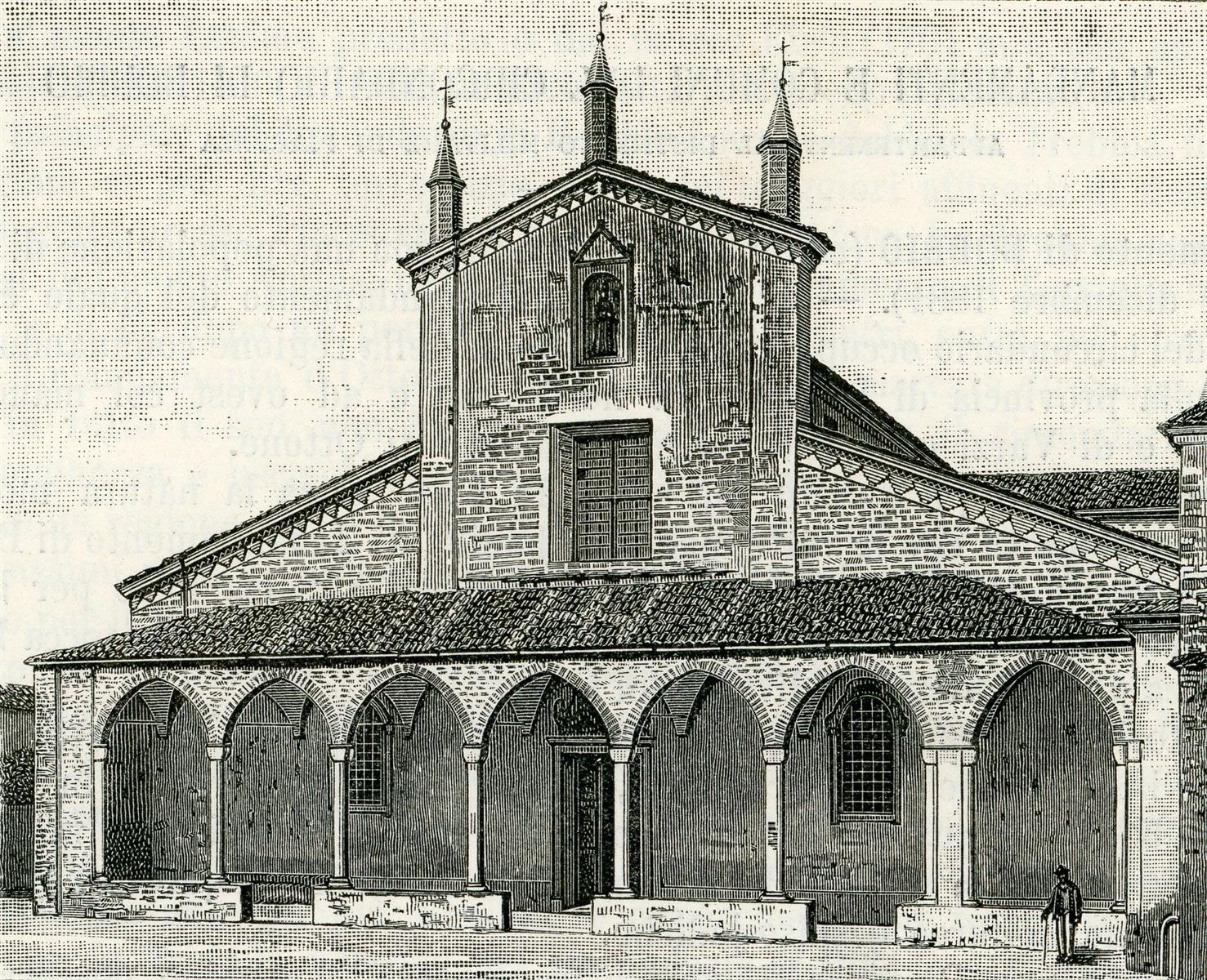 Giuseppe Barberis Facciata Della Chiesa Di San Colombano 1890 Fine Art Print