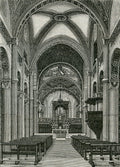 Giuseppe Barberis Interno Della Chiesa Di San Colombano 1890 Fine Art Print