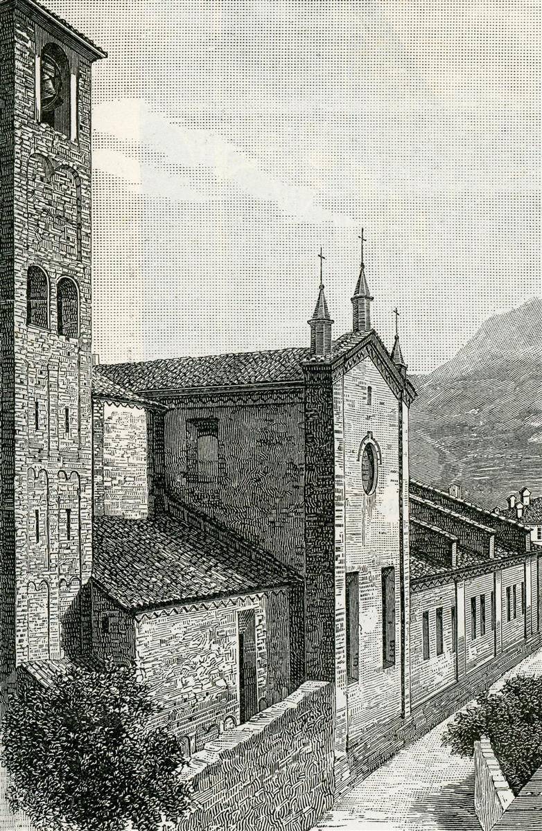 Giuseppe Barberis Lato Della Chiesa Di San Colombano 1890 Fine Art Print