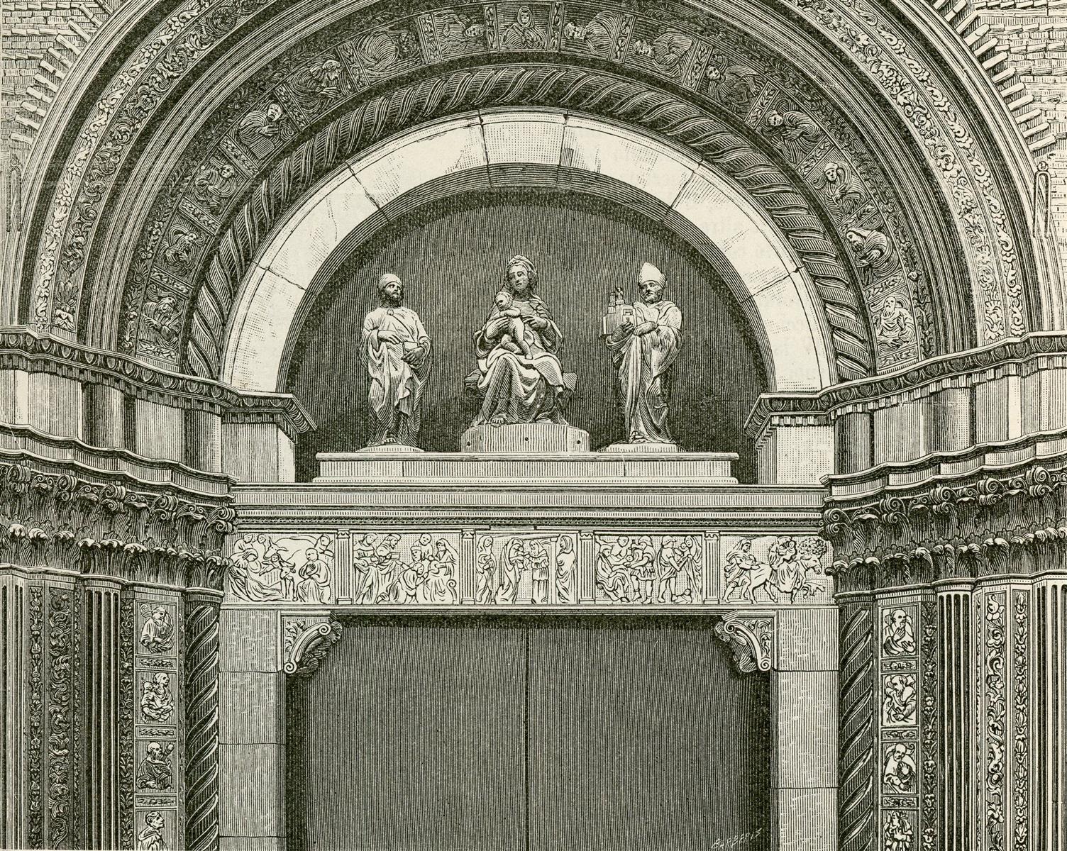 Giuseppe Barberis Lunetta Della Porta Maggiore 1900 Fine Art Print