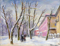 Pyotr Konchalovsky Bolshaya Sadovaya. Pink House. 1931 Fine Art Print