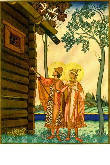 Ivan Bilibin Boris and Gleb 1926 Fine Art Print