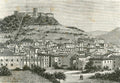 Giuseppe Barberis Veduta Del Paese E Del Soprastante Castello Dei Malaspina 1895 Fine Art Print