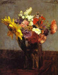 Henri Fantin-Latour Bouquet of Flowers 1860 Fine Art Print